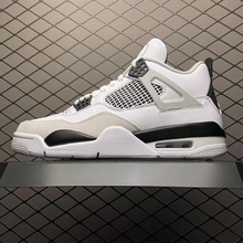 aj4白小水泥男鞋2025新款莆|田正品高帮电母黑红篮球运动鞋黑武士