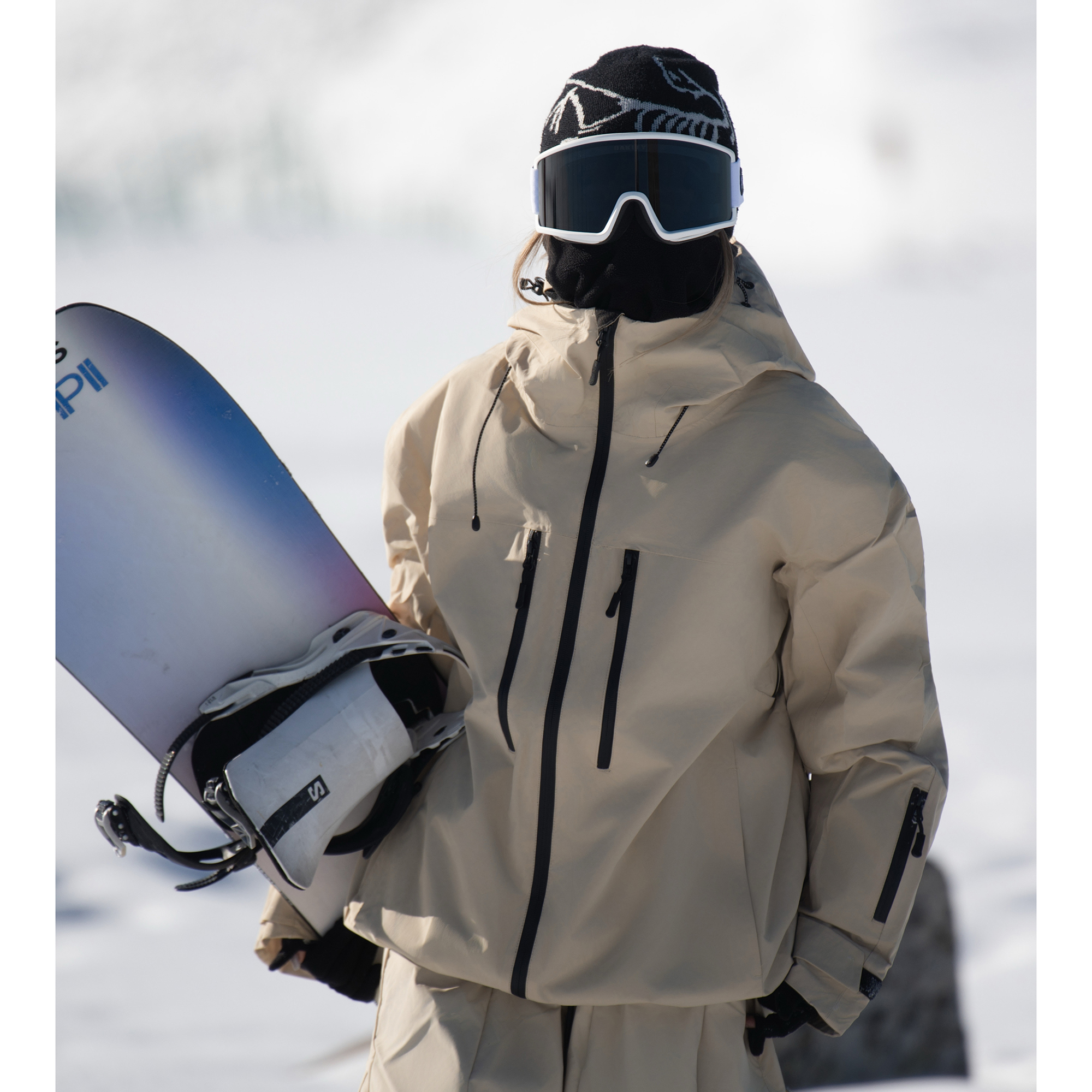 雪比特 3L单板滑雪服女 加厚保暖防风防水滑雪裤男款oversize