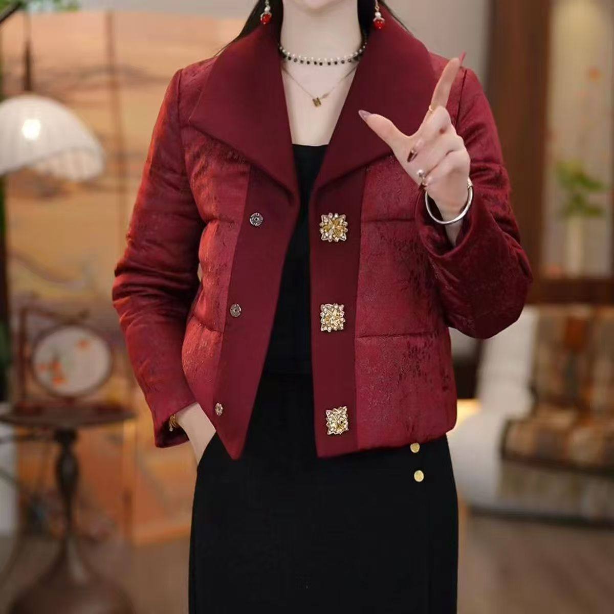 设计感拼接复古棉服女2025冬季新款保暖显瘦宽松短款百搭加厚外套,女装/女士精品,中老年女装,淘宝优惠券,粉丝福利购,淘宝优惠卷