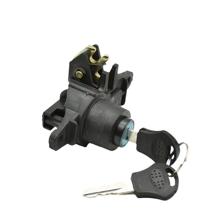 电动车配件踏板摩托车后备箱锁适用凌鹰电动车后尾箱锁收纳储物箱