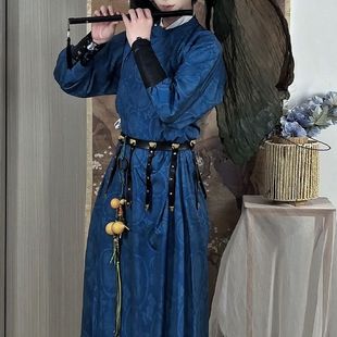 国风汉服套装 侠客风汉服男青少年帅气唐制圆领袍衫 李白春秋男女款