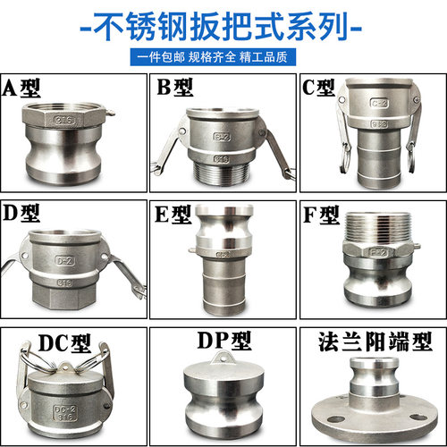 不锈钢快速接头ABCDEF+DCDP型