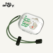 露营风苹果耳机软壳适用AirPods4 弗气 手绘地图 3挂绳pro2二代保护壳新小众简约潮流透明保护套pro三代