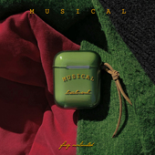 弗气原创适用Airpods4保护套气质绿色3代苹果耳机软壳pro二代圣诞pro2全包墨绿色