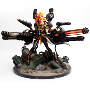 官方DNF地下城与勇士女大枪风暴骑兵雕塑手办擎苍 无道具