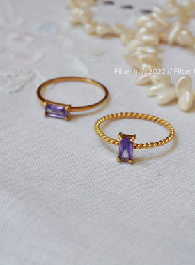 普罗旺斯精致日系紫色锆石