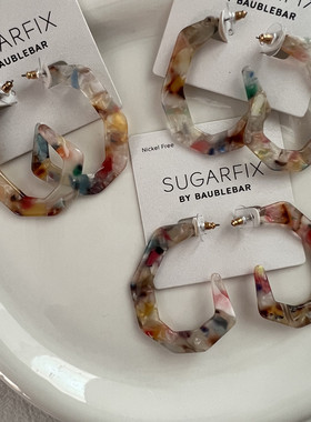 (清仓）F.I / 回馈粉丝！SUGARFIX 醋酸 不规则 日系耳钉