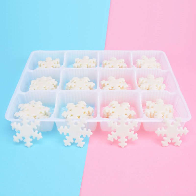 白色雪花插片蛋糕装饰摆件巧克力片代可可脂儿童可零食烘焙包邮