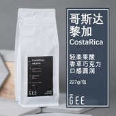 GeeCoffee哥斯达黎加塔拉珠单品手冲精品黑咖啡豆醇厚新鲜烘227g