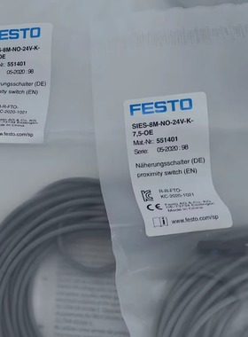 原装现货FESTO 费斯托 551401 接近开关 SIES-8M-NO-24V-K-7,5-OE