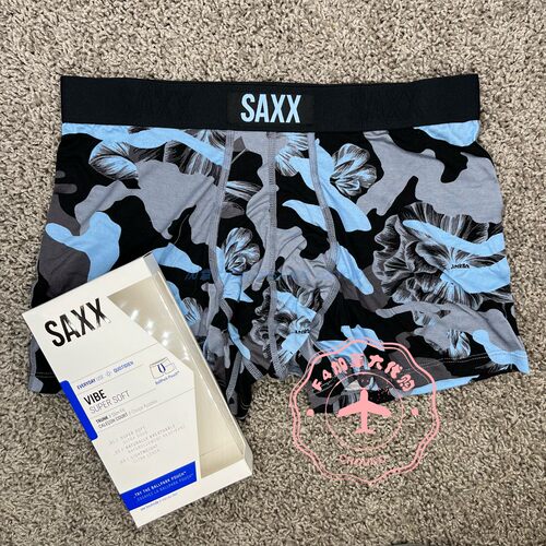 SAXX柔软VIBE-CFB男士短平角内裤中腰修身防潮速干爽蛋兜透气代购