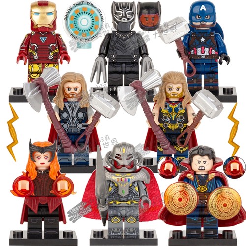 乐高钢铁侠六宝石奥创积木人仔