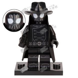积木人仔XP118暗影蜘蛛侠平行宇宙第三方MOC拼装 玩具科睿