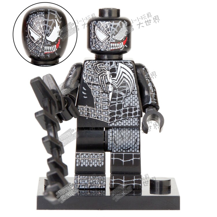 兼容乐高积木人仔复仇者4联盟超级英雄xp030寄生体毒液拼装玩具