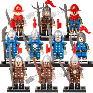 科睿中古KT1091大明神机营明朝士兵明军拼装积木人仔玩具