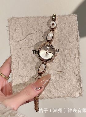歌迪手表女款不规则手链表小众轻奢简约气质石英表防水腕表72001