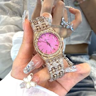 诗高迪scottie女士手表满钻镶钻钢带表高颜值时尚精致小众石英表