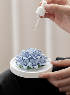 绣球花陶瓷花香薰礼盒高档酒店家居香氛摆件无火扩香器厂家批发