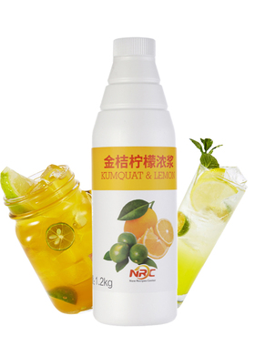 盛韵NRC金桔柠檬浓浆1.2kg 商用餐饮冲饮浓缩果汁果酱原汁含量60%