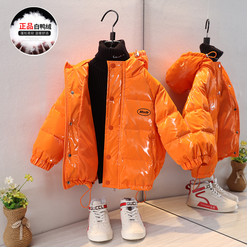 童装男童羽绒棉服加厚中大童棉袄亮面免洗儿童棉衣2025新款洋气潮