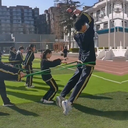 立定跳远弹力带中考体育训练器材