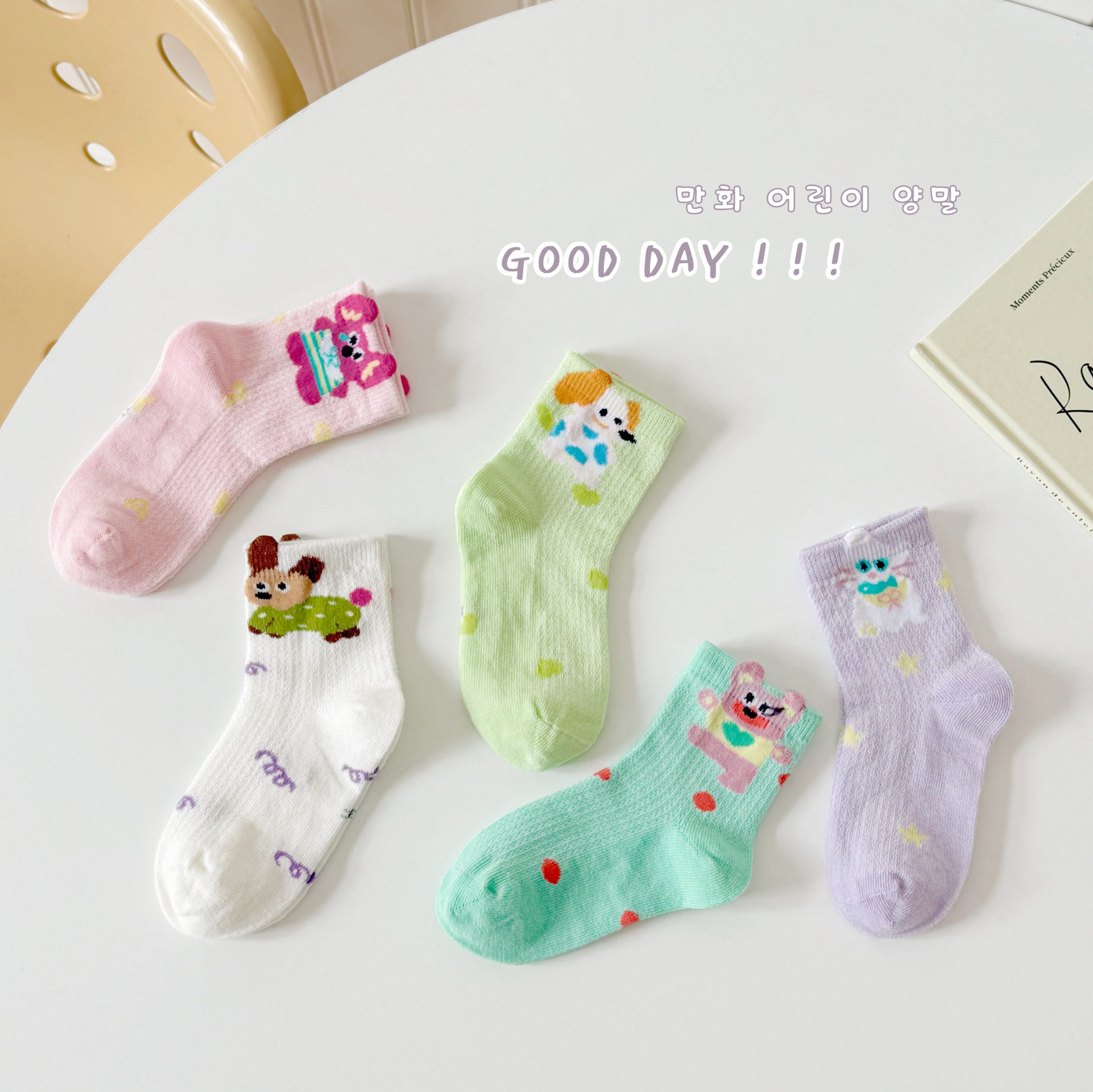 25春夏薄款儿童袜子立体动物短袜男女童夏季透气网眼卡通无骨棉袜