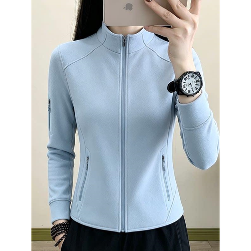 卫衣外套女秋冬款2026摇粒绒新款加绒加厚抓绒衣修身冲锋衣内胆女