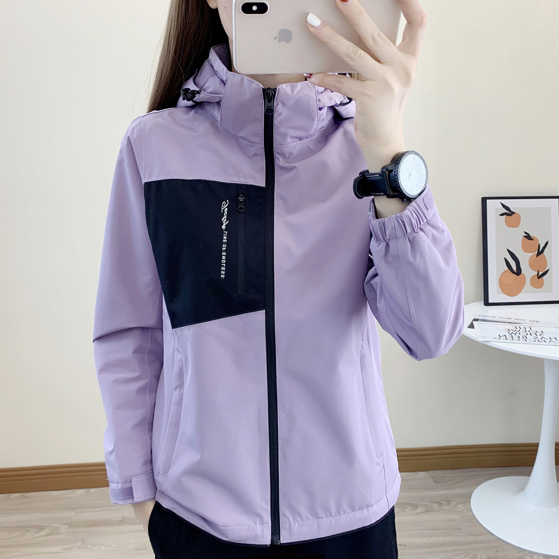 探拓秋冬新款冲锋衣女单层加绒风衣户外运动防水外套透气登山服男