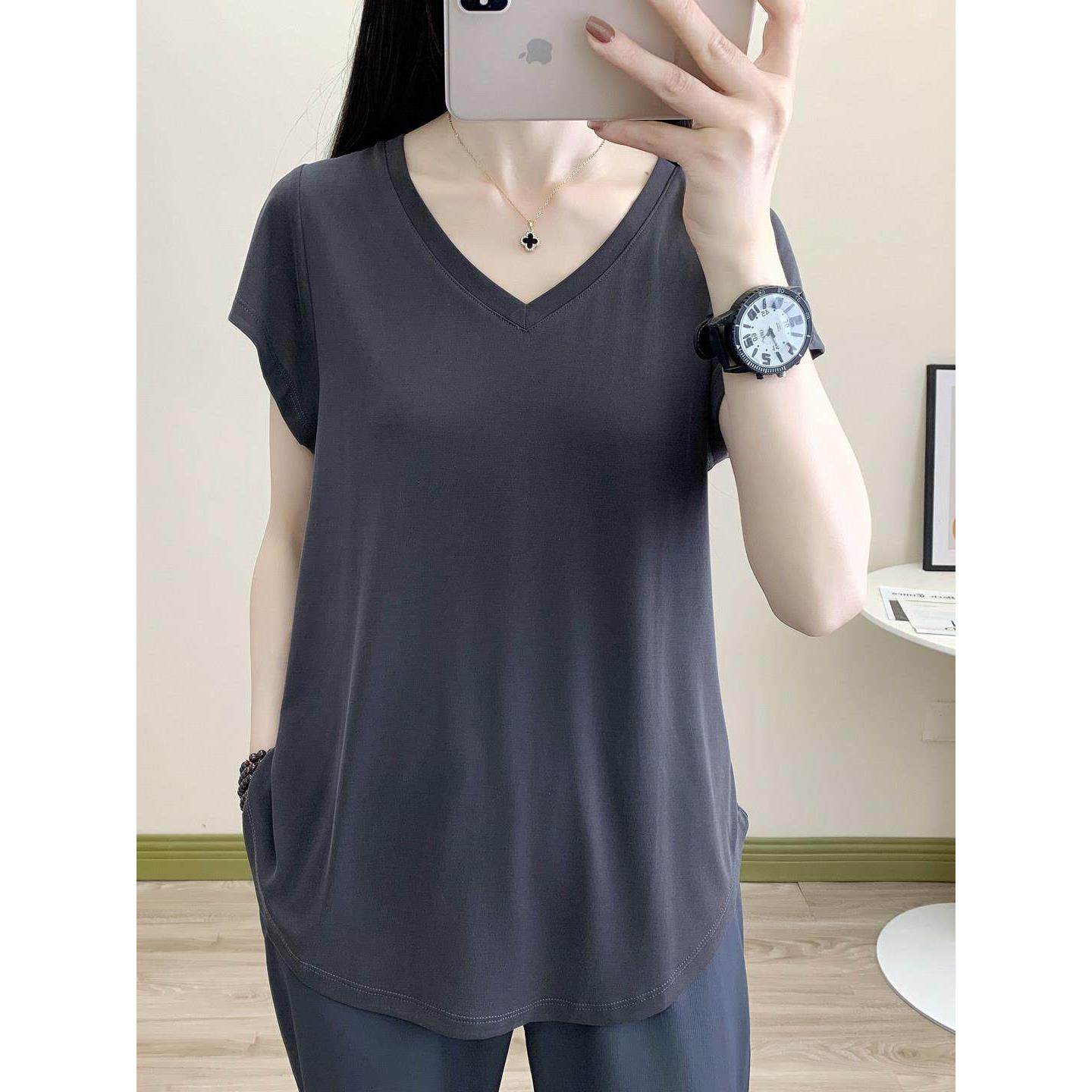 户外加大码宽松显瘦速干短袖t恤健身服女运动跑步中长款瑜伽罩衫