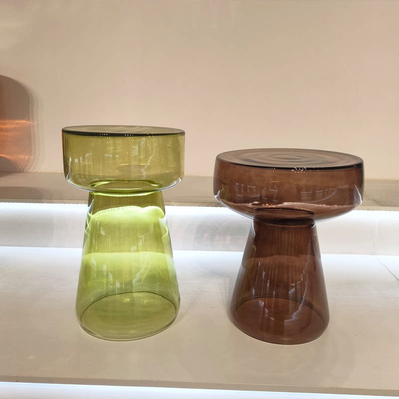 0工厂北欧轻奢创意玻璃边几客厅家用小户型现代简约创意角几样板