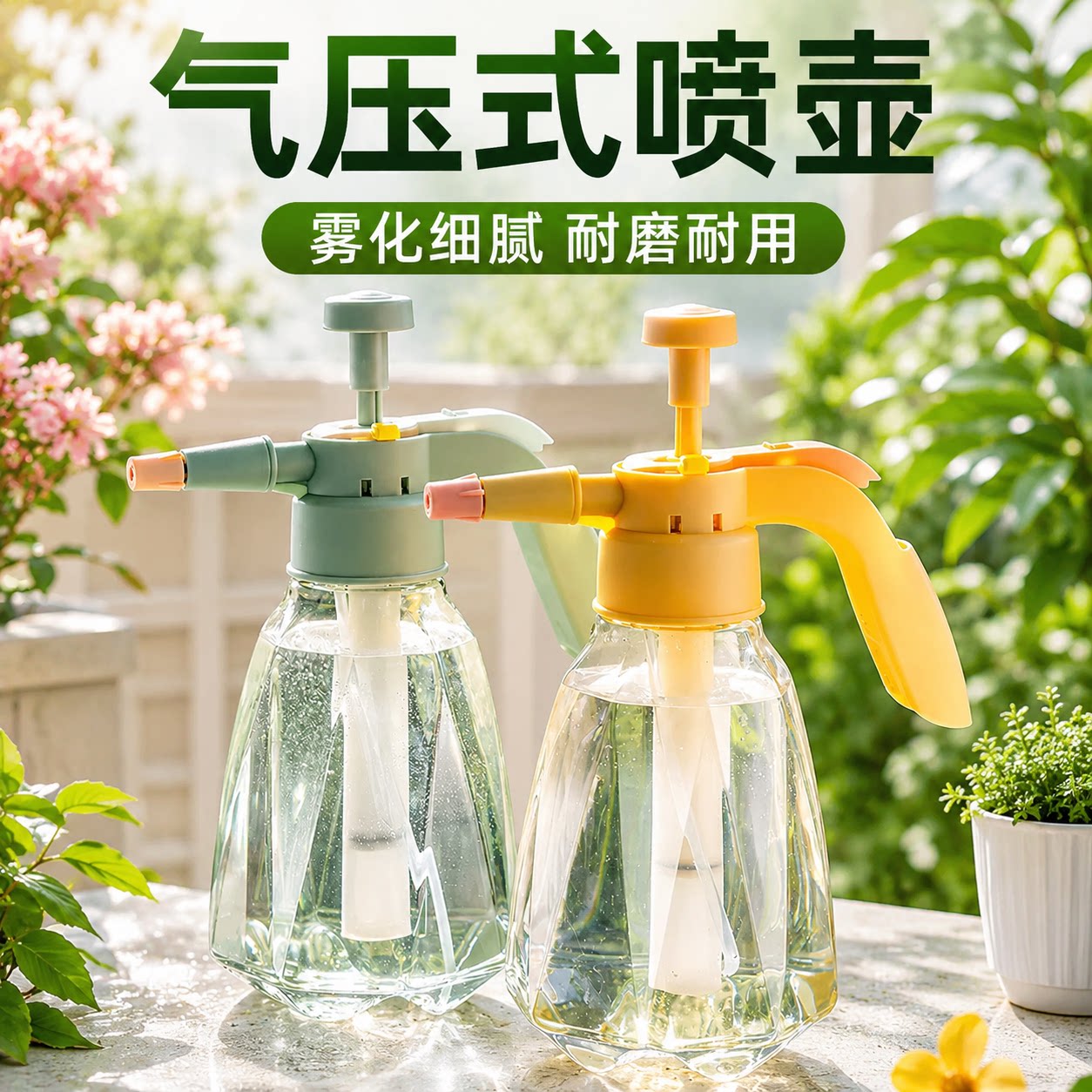 气压式喷水壶大容量加厚浇水壶园艺家用浇花消毒清洁专用洒水壶