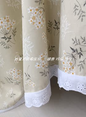 防尘学生无支架健康透气床帘纯棉