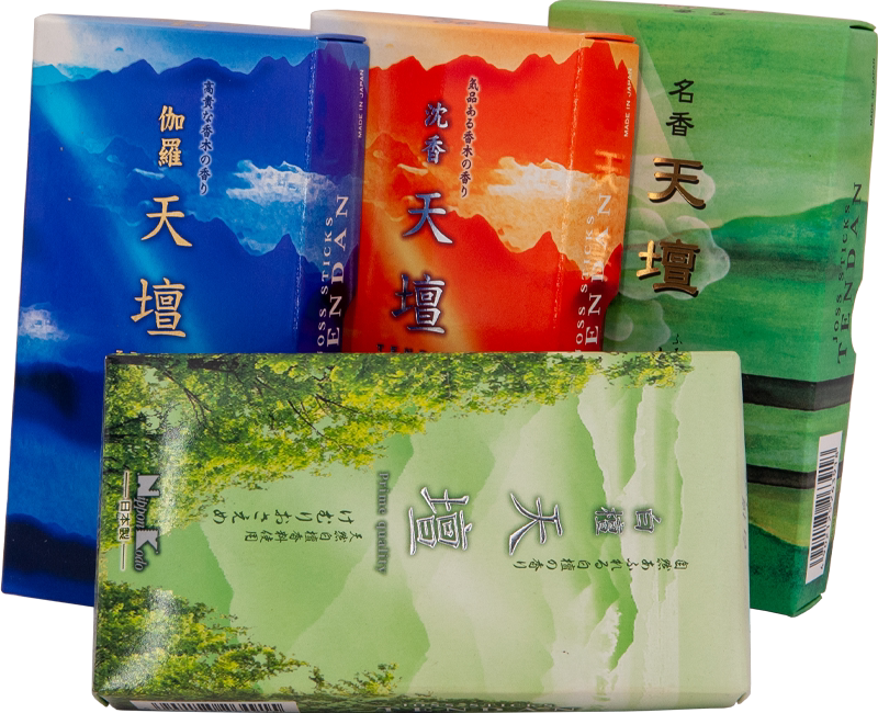 日本香堂nipponkodo天坛沉香伽罗名香白檀日式进口礼盒熏香空气净
