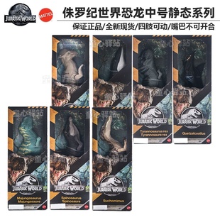 美泰侏罗纪世界电影同款新款中型静态收藏系列恐龙模型收藏玩具