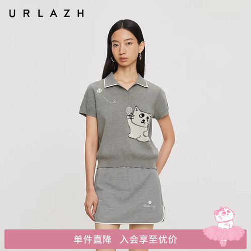 urlazh/有兰复古老钱风T恤