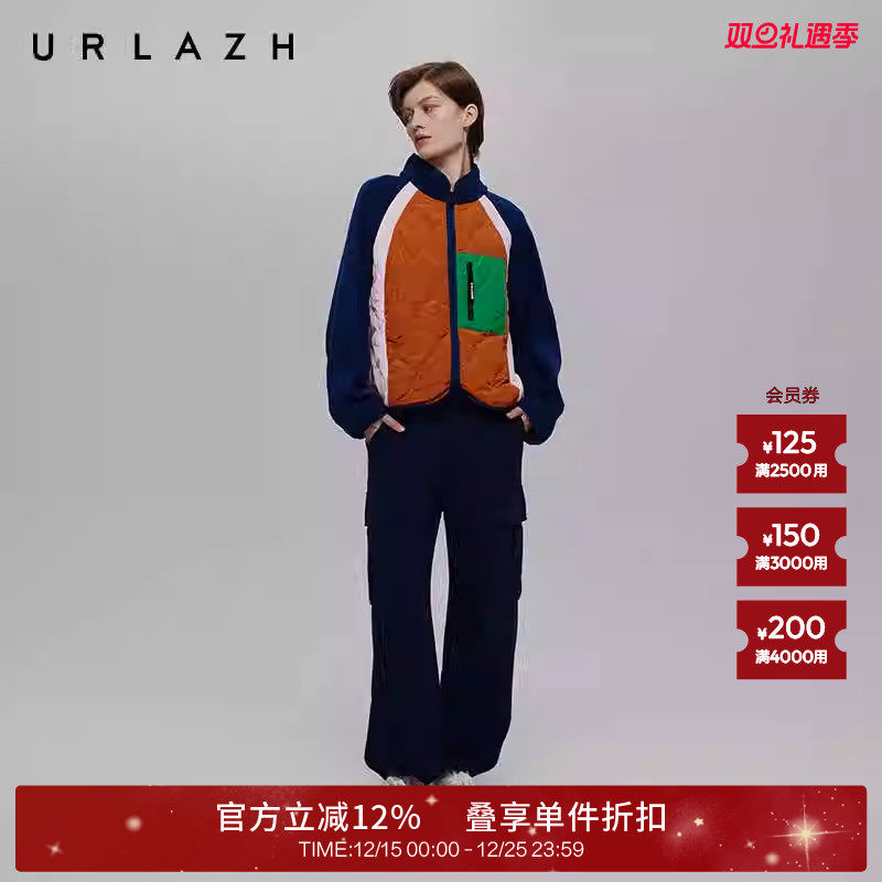 有兰学院风高腰工装卫裤