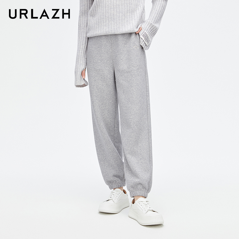 urlazh/有兰简约灰色休闲裤