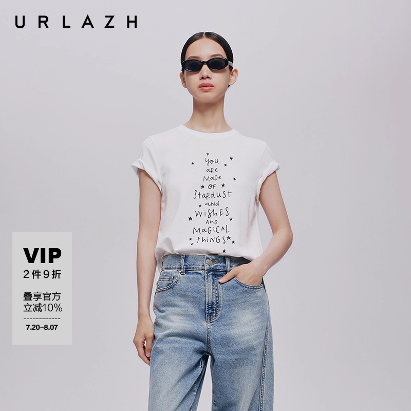 URLAZH有兰小飞袖许愿T恤