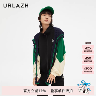 复古黑色休闲减龄宽松外套女JM3JA03 URLAZH有兰新款