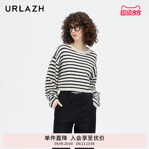 urlazh/有兰经典条纹短套衫