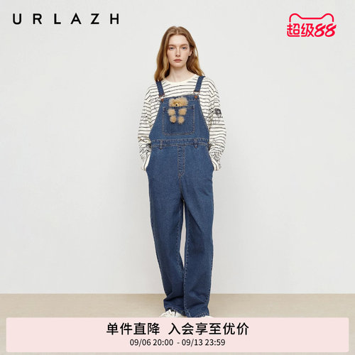 urlazh/有兰卡通牛仔背带裤
