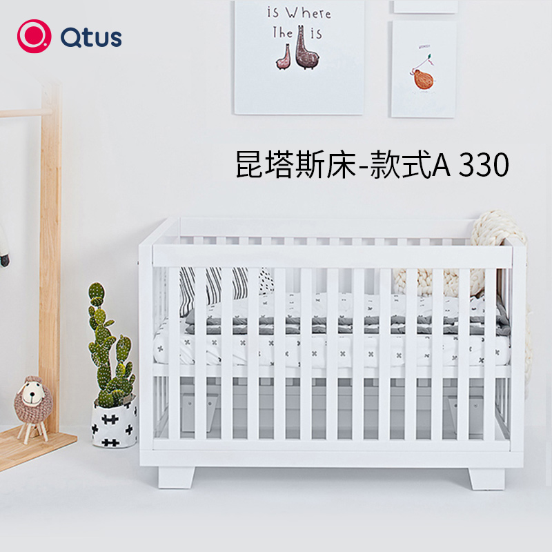 实木带护栏新生儿拼接大床