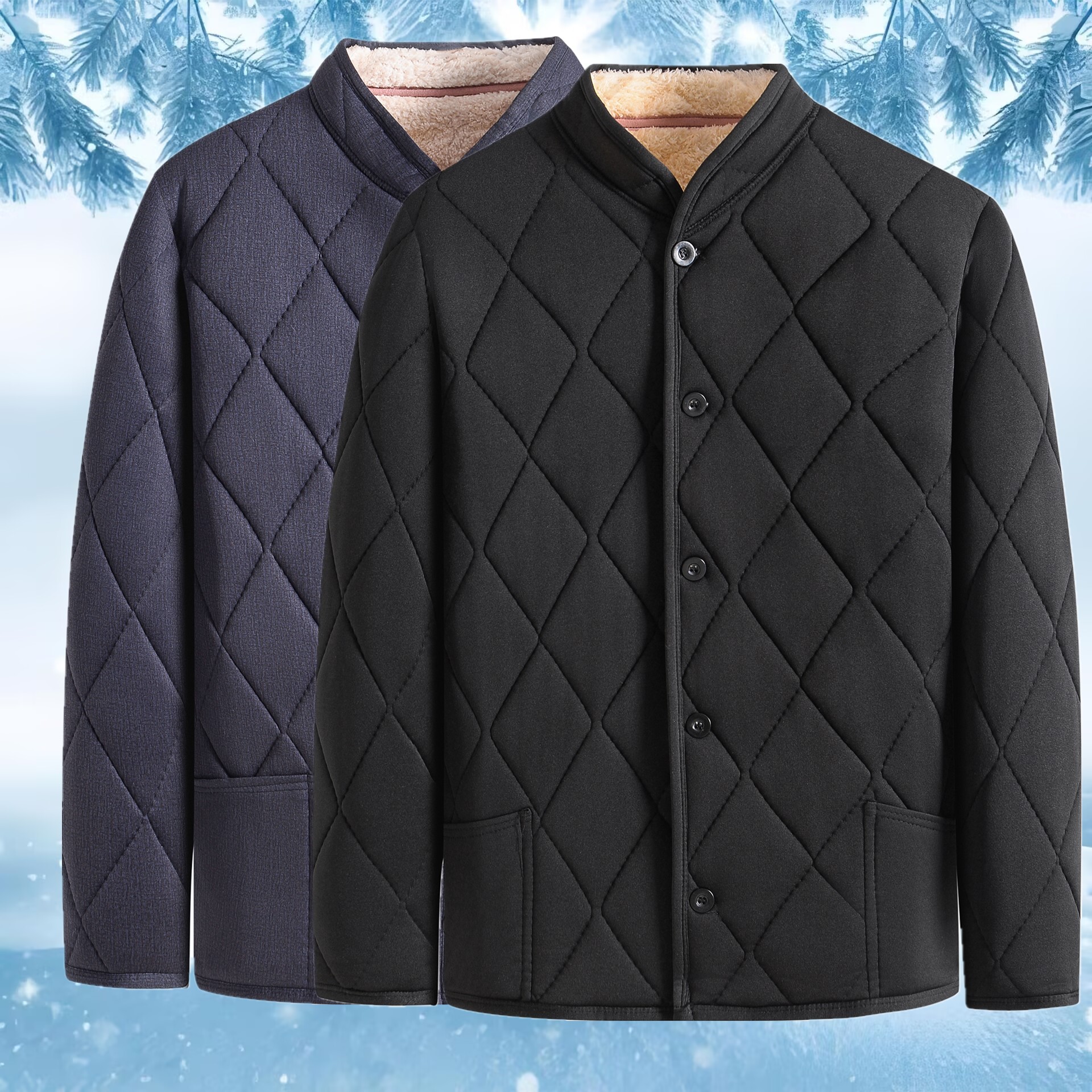 中老年棉衣男冬季加厚保暖