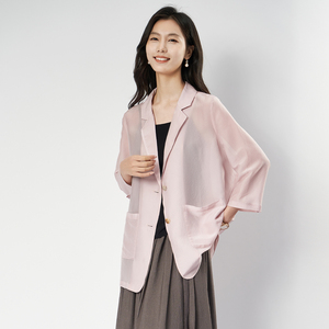 休闲薄款粉色夏季宽松女装