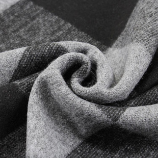 定制秋冬季保暖男士围巾 韩版潮仿羊绒棉格子围巾男 厂家现货批发