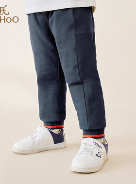 英氏男童裤子秋冬夹棉保暖卫裤棉裤男宝宝休闲长裤YRKCJ42286A