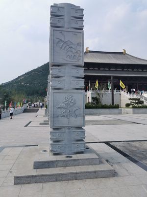 石雕柱子24节气24孝方柱石龙柱景观园柱花岗岩文化柱广场公园摆件