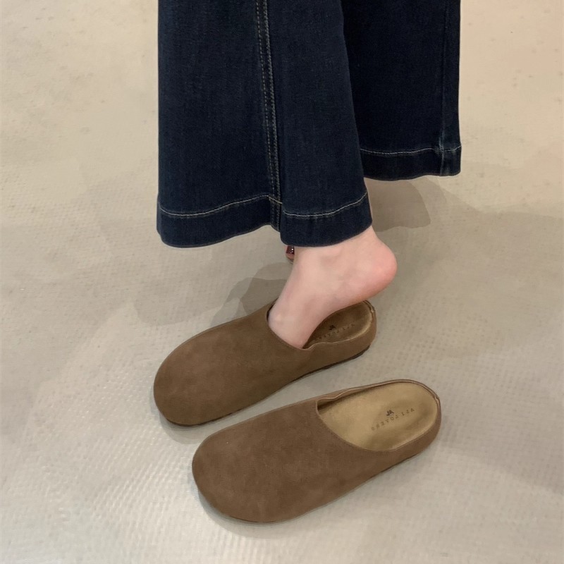 厚底勃肯半拖鞋女外穿复古
