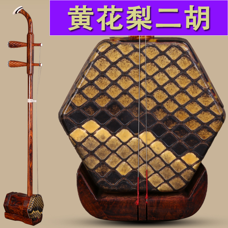 黄花梨二胡苏州民族乐器手工海南黄花梨二胡专业演奏二胡