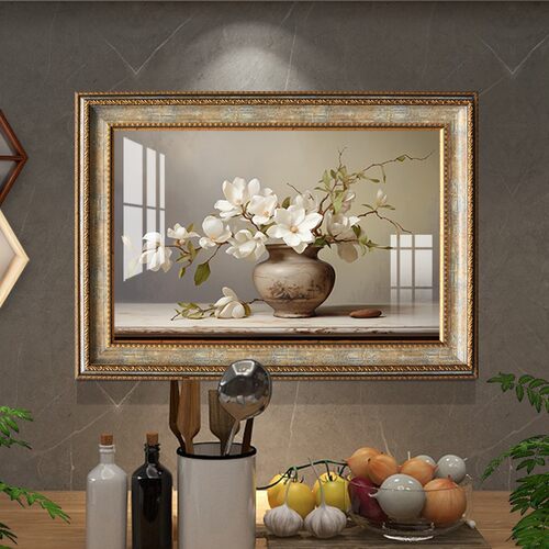 轻奢大气餐厅挂画新款欧式复古画